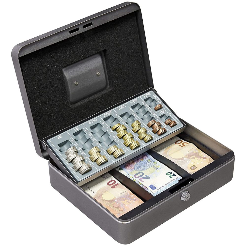 Caja Caudales con Llave para Contar y Transportar Dinero 1 Caja Caudales con Llave para Contar y Transportar Dinero